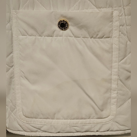 Lauren by Ralph Lauren Metallic gold white Reversible Quilted Vest size L - Picture 13 of 16